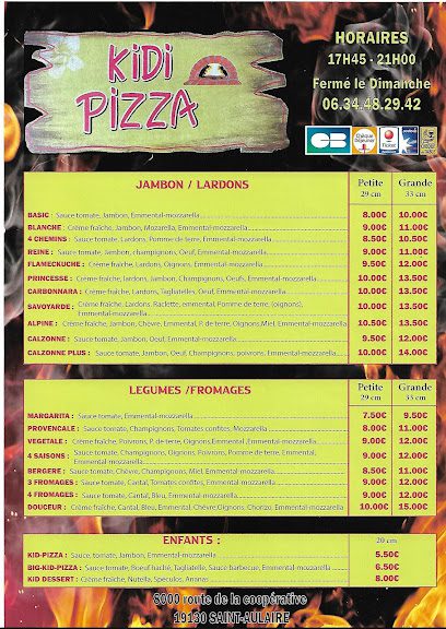 Pizzas à emporter Saint-Aulaire